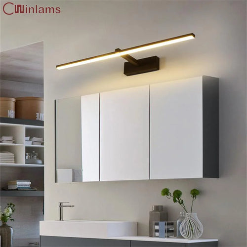 bathroom cabinet lighthouse mirror with LED light - vue 2 sur 8