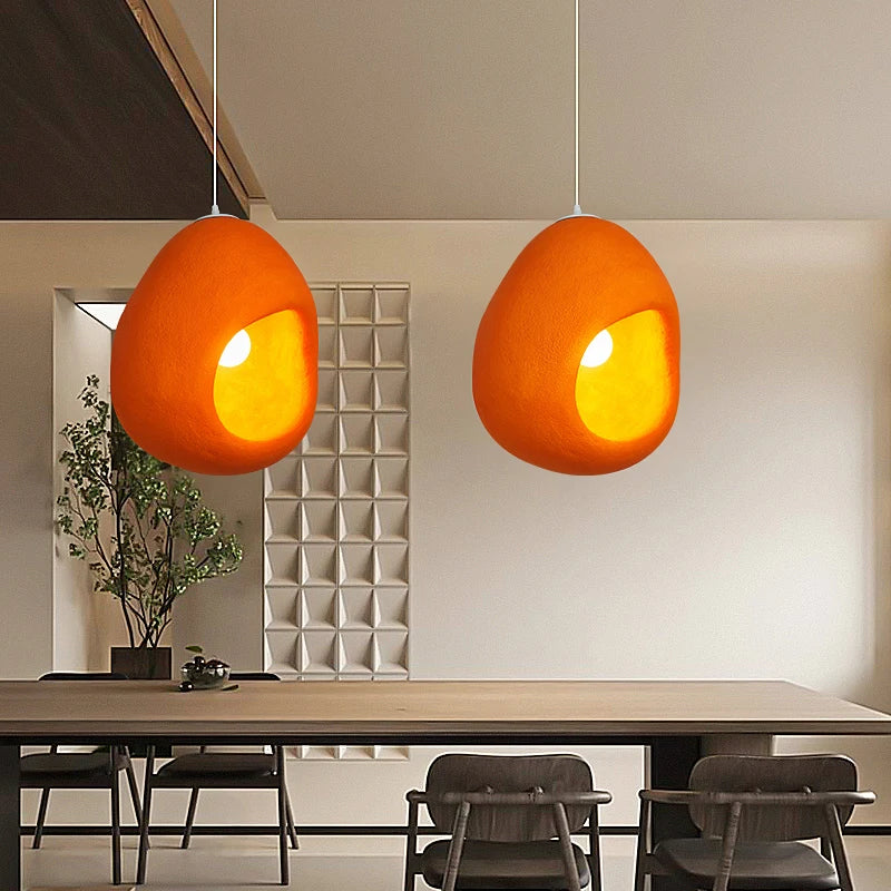 Nordic wabi sabi style LED pendant light for café