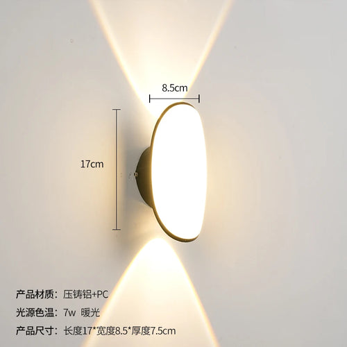 Modern waterproof wall light for outdoor and indoor lighting - vue 15 sur 14