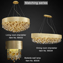 Modern crystal LED chandelier with dimmer