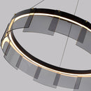 Modern Nordic smoked glass LED pendant chandelier