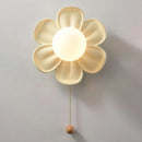 Flower wall light for modern princess bedroom