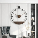 Nordic retro design iron wall clock creative home decoration