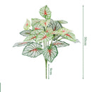 Artificial silk bamboo leaves for elegant decoration