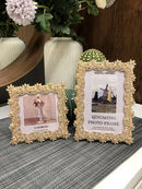 Gold metal photo frames nordic style for home decoration