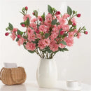Artificial silk rose bouquet for interior decoration