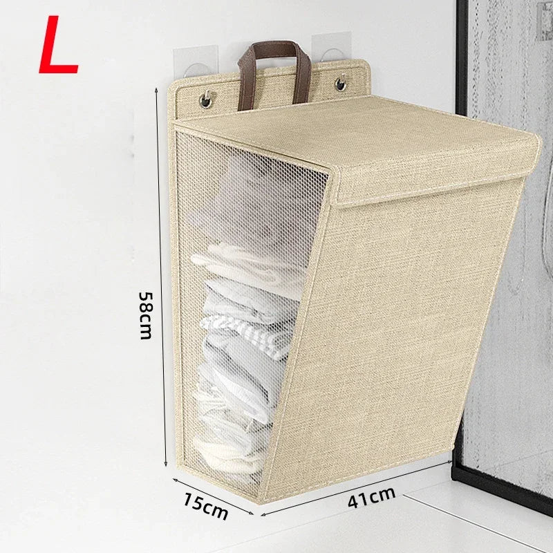 Multifunctional foldable laundry basket for storage and sorting