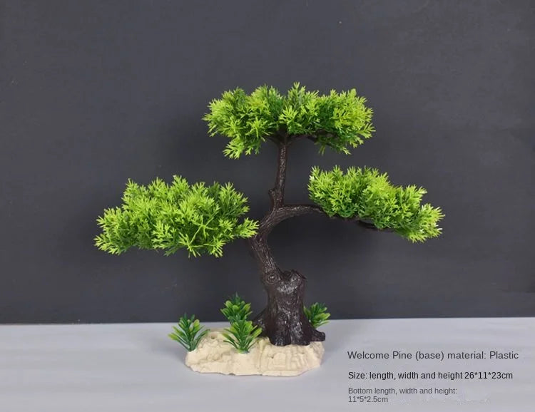 Artificial bonsai plant in plastic for interior decoration - vue 33 sur 41