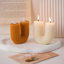 U-shaped scented candles decorative guest gift set