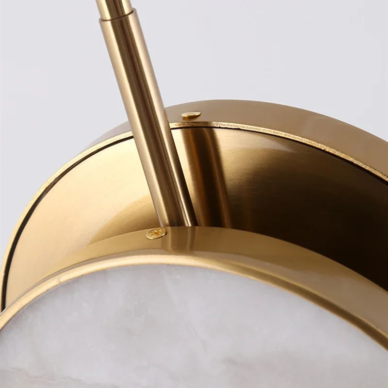 Double-sided marble chandelier for modern interior decoration - vue 4 sur 7