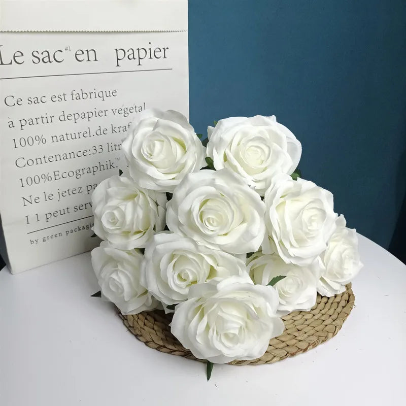 Artificial rose bouquet for weddings and home decor