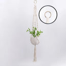 macrame plant hanger for interior and garden decoration
