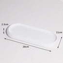modern bathroom accessory set made of sand and gravel