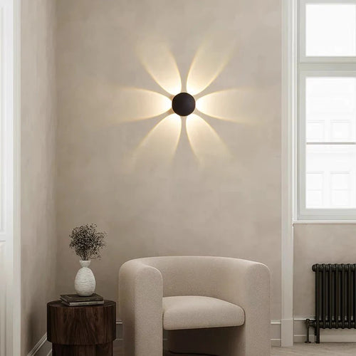 Hemisphere four-way up and down LED wall light 4W for bedside, hallway, home, balcony or garden - vue 2 sur 10