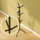 clothes and hat rack vertical branch-shaped support