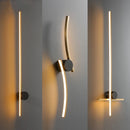Minimalist copper LED wall light for decorative ambience