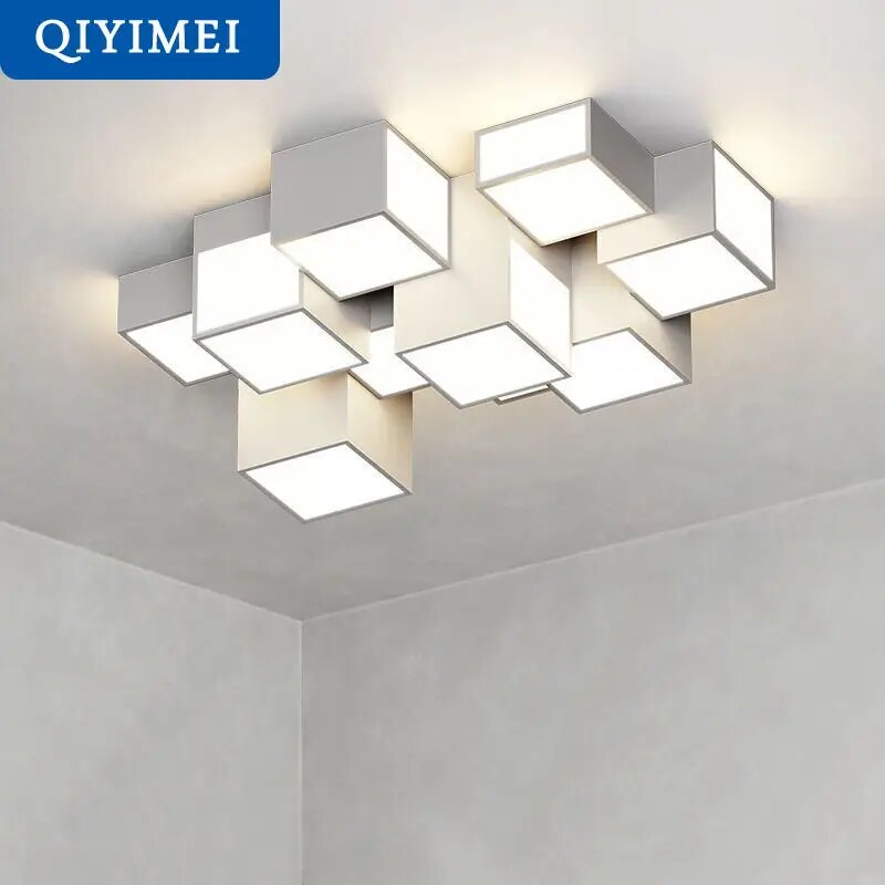 Minimalist LED chandelier indoor kitchen lighting - vue 5 sur 14