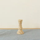 rustic retro wooden candlesticks for wedding party and crafts