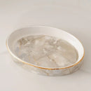 decorative and practical marbled ceramic bathroom accessories
