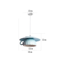 Modern ceramic LED teapot pendant light for kitchen