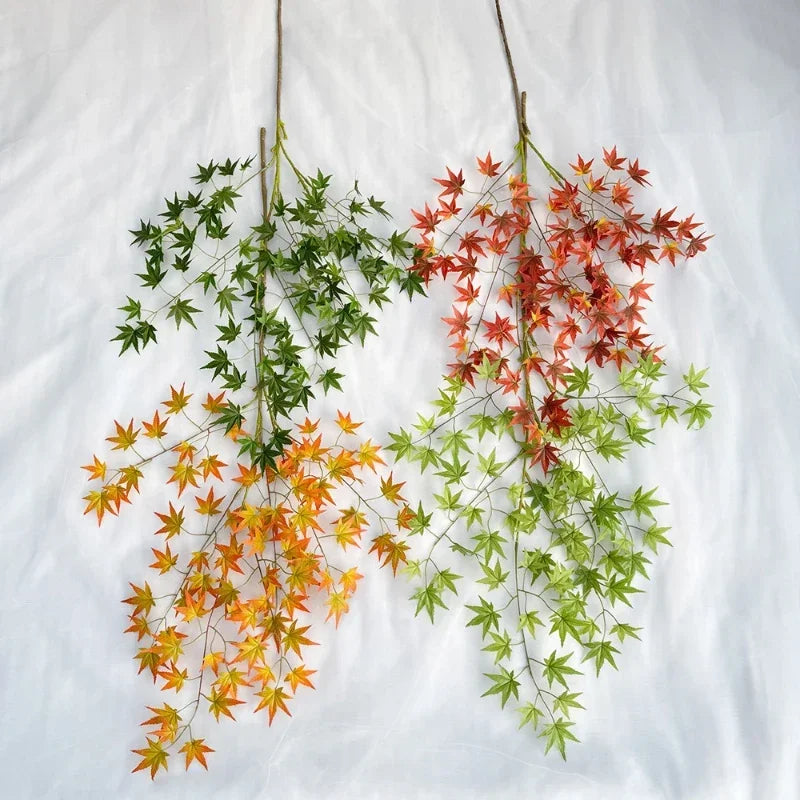 Artificial maple leaf branches for autumn interior decor - vue 5 sur 8