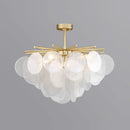 Nordic glass and iron luxury chandelier