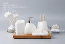 elegant and practical ceramic bathroom accessory set
