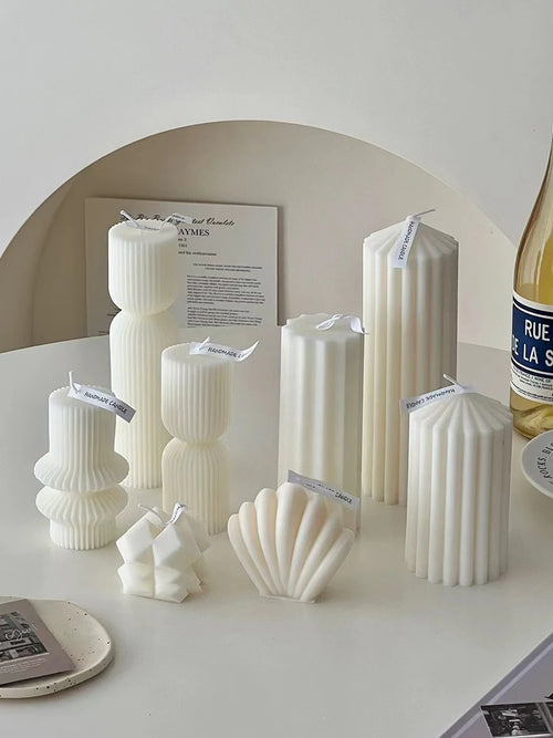 modern decor accessories luxury geometric scented candles - vue 3 sur 12