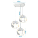 metal pendant lamp globe lampshade modern industrial style
