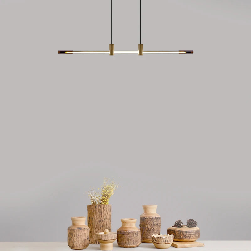 Minimalist LED chandelier for modern bars and restaurants