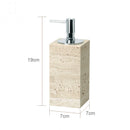 elegant travertine bathroom accessory set