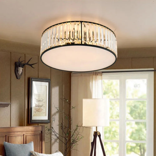 Modern crystal ceiling light european style creative LED fixture - vue 5 sur 12