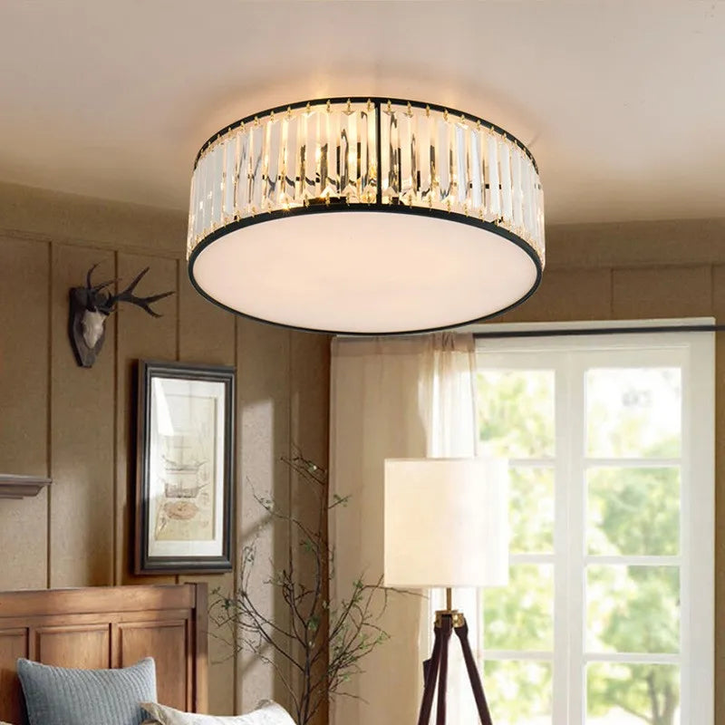 Modern crystal ceiling light european style creative LED fixture - vue 4 sur 12