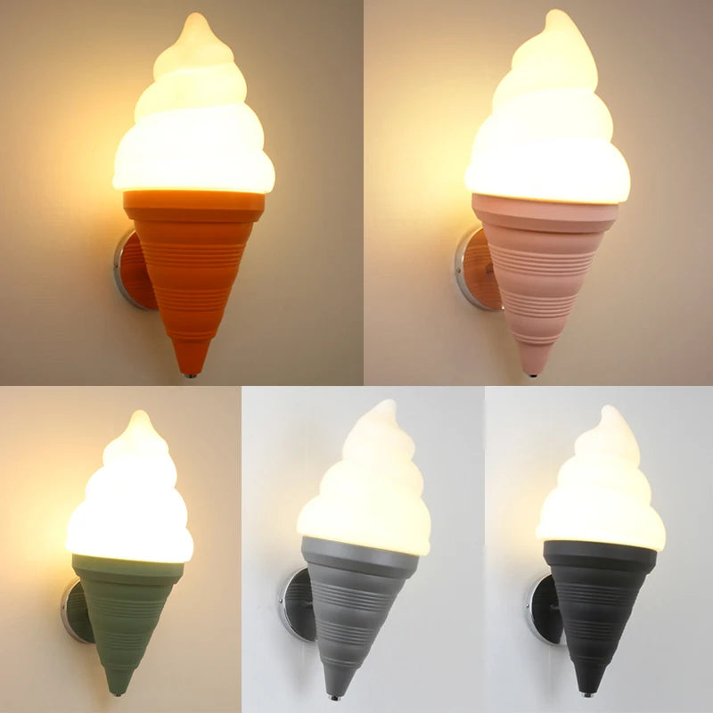 Modern creative ice cream wall light