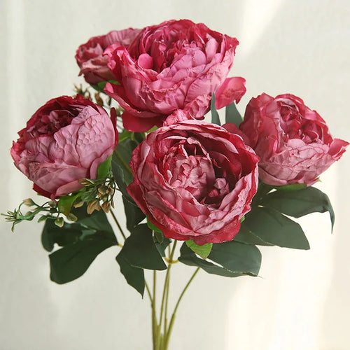 Artificial peony bouquet for decoration and photography - vue 9 sur 11