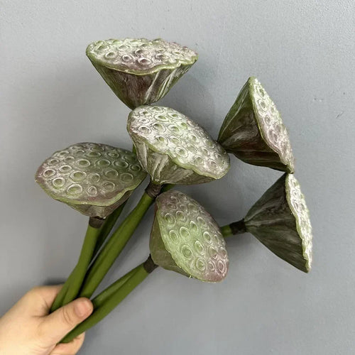 Artificial lotus plant real touch floral decoration for interiors - vue 6 sur 8