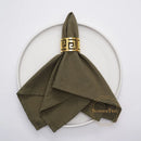 Set of 24 washable cotton napkins pastoral style