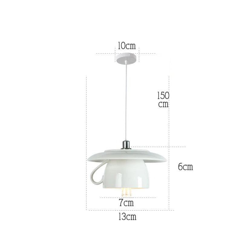 modern ceramic pendant lamp led - vue 23 sur 28