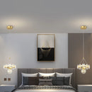 Luxury minimalist single head crystal chandelier