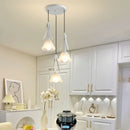 Glass chandelier for modern pendant lighting