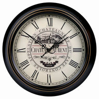 silent vintage wall clock classic metal design