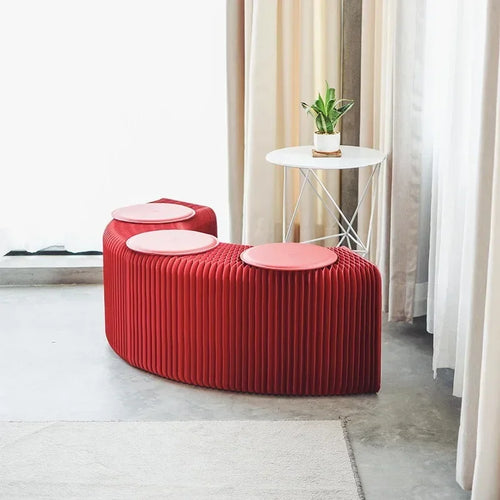 Creative and Environmentally Friendly Folding Retractable Low Stool, Fashionable Bench, Home and Restaurant, Paper Folding Chair - vue 8 sur 22