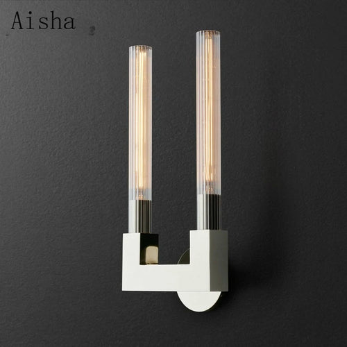 Retro clear glass wall light for interior decoration - vue 5 sur 12