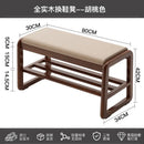 solid wood shoe bench for practical storage
