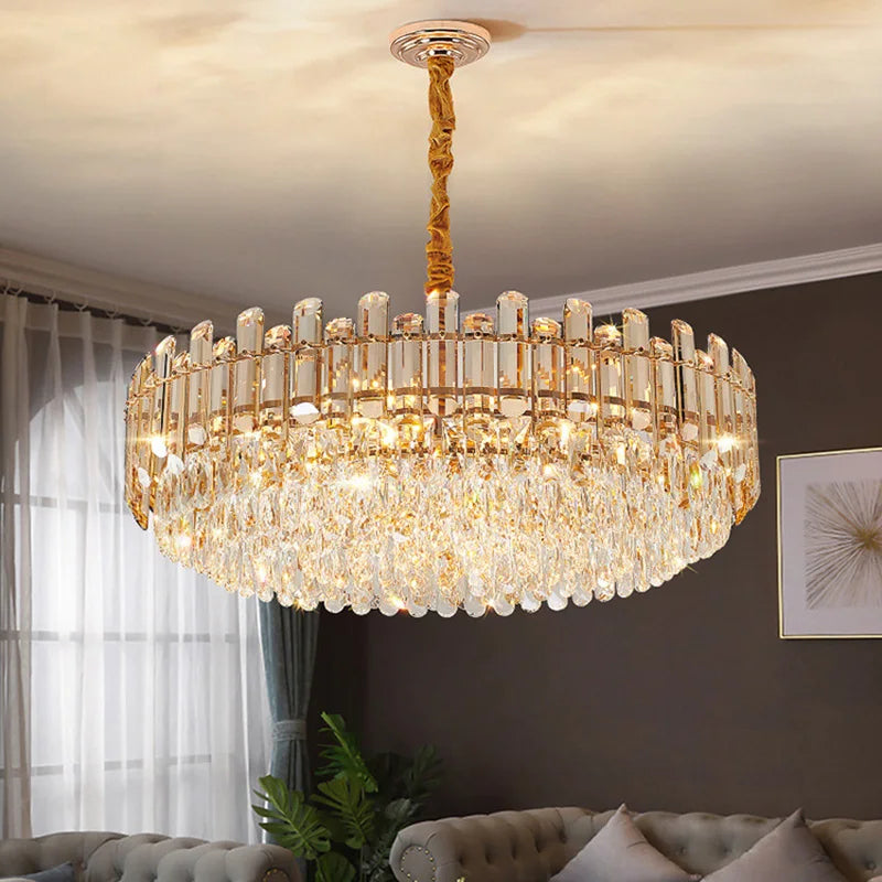 Modern luxury crystal led chandelier in stock