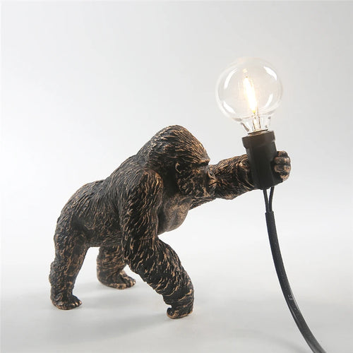 Nordic king kong customisable resin animal table lamp - vue 14 sur 15