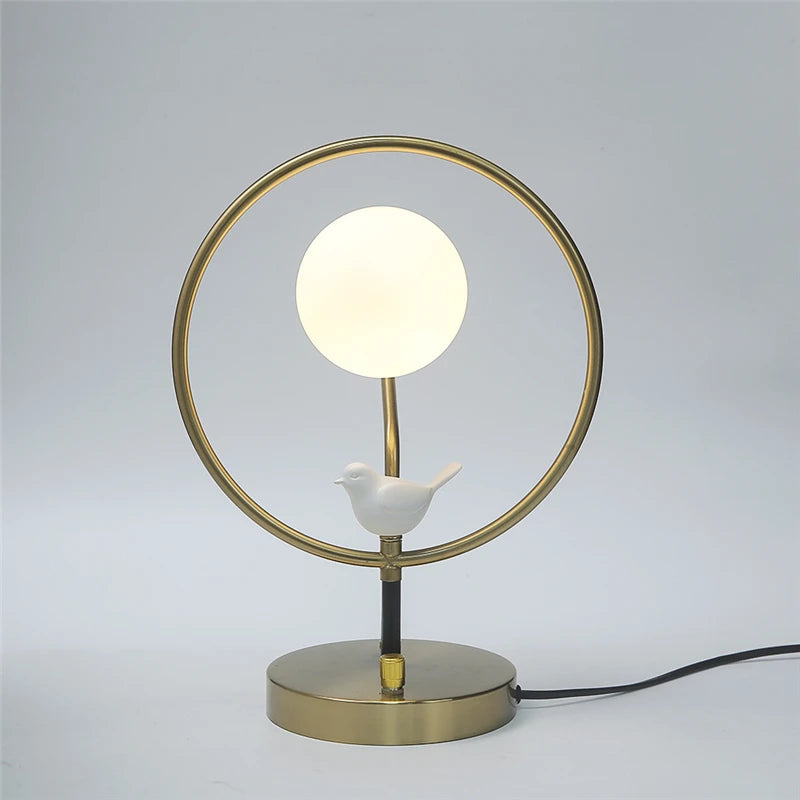 Nordic decorative glass floor lamp modern design with bulbs included