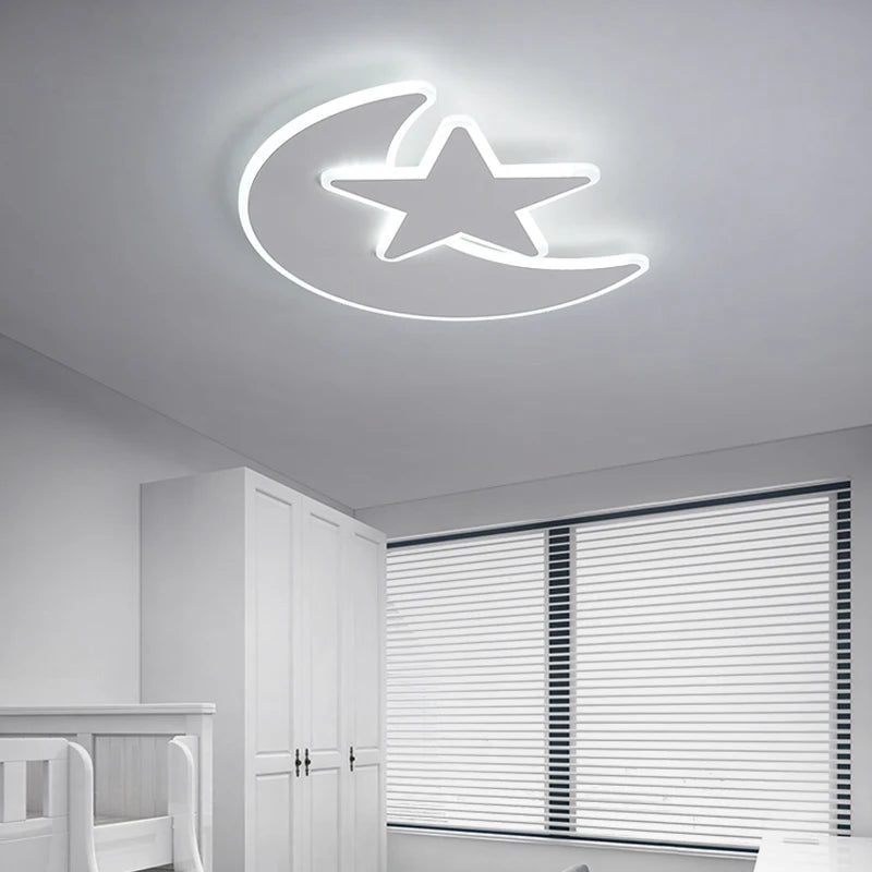 Modern LED cloud love decorative chandelier for children