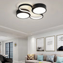 Modern creative LED circular ceiling light with eye protection
