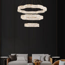 Modern crystal chandelier with elegant LED design
